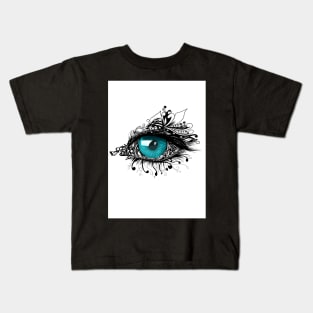 abstract eye illustration Kids T-Shirt